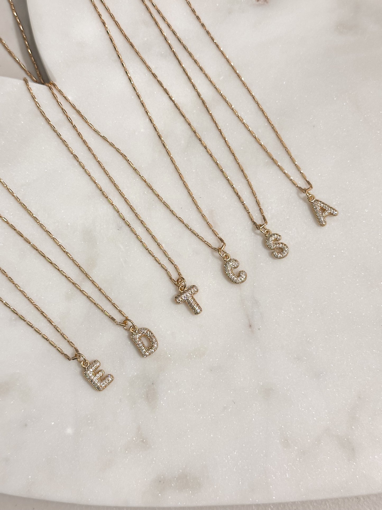 Camila Bubble Inicial Necklace