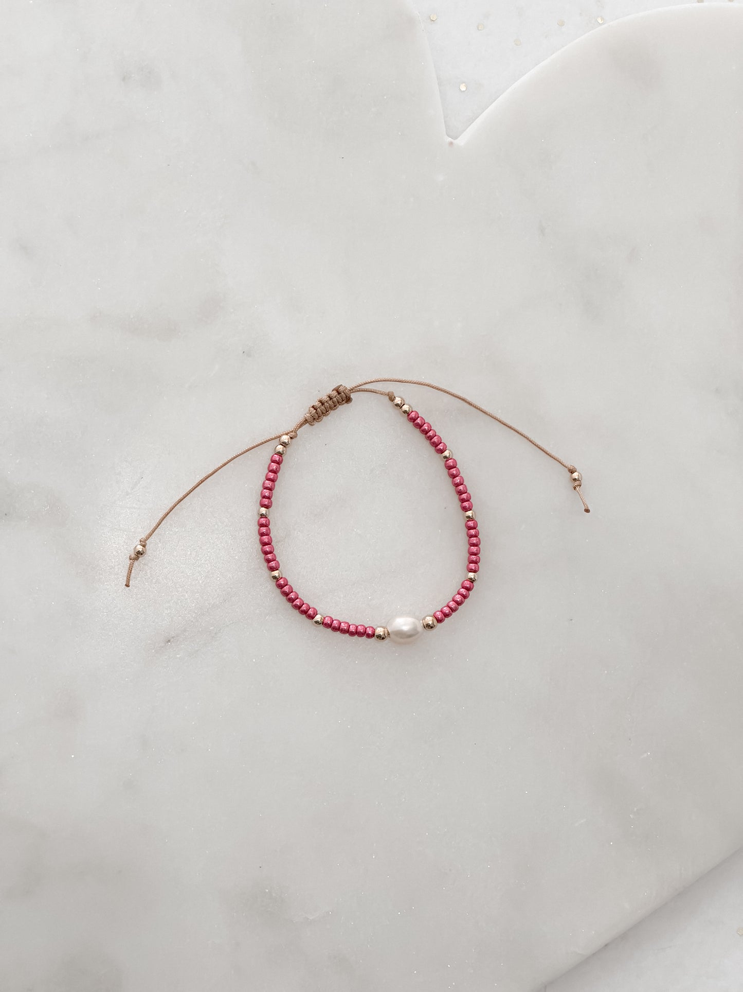 Festive - Metallic Pink Bracelet