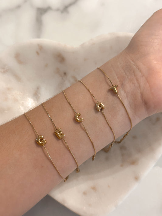 Bubble Inicial Bracelet