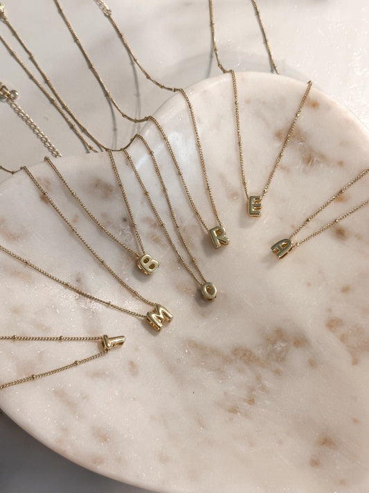 Bubble Inicial Necklace