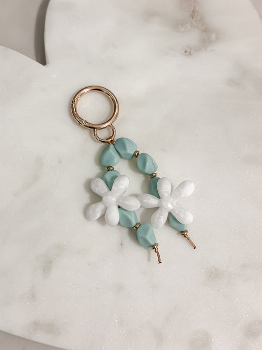 Flora - White & Light Blue