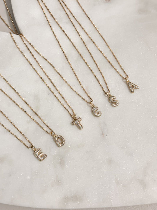 Camila Bubble Inicial Necklace